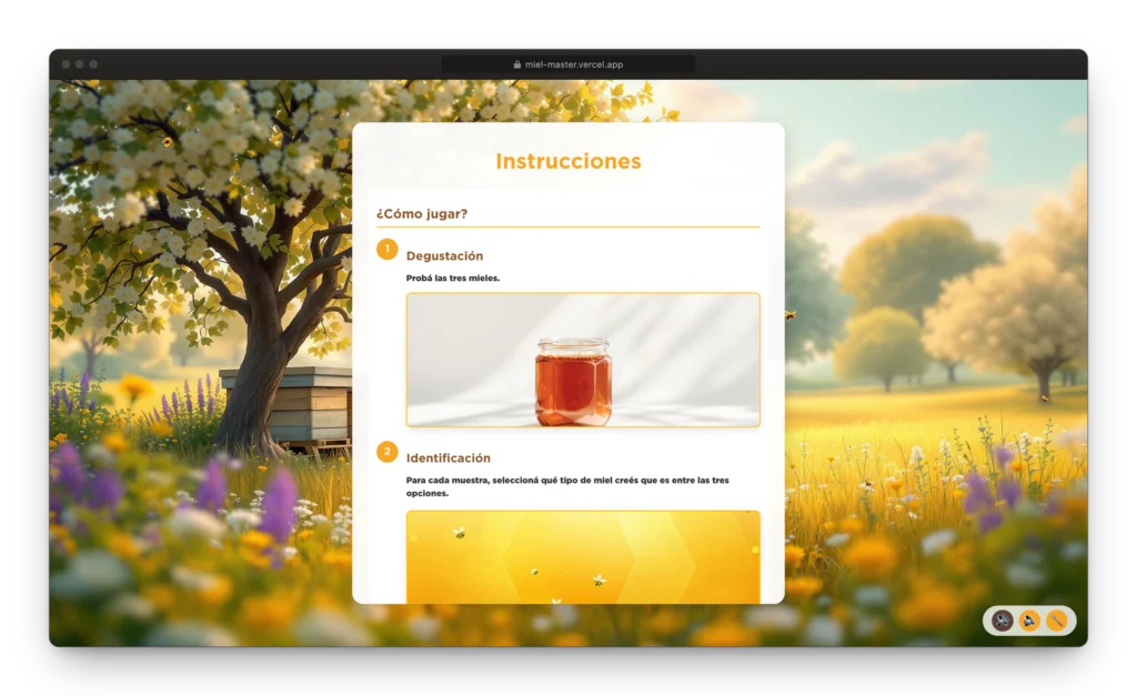 Juego Interactivo de Miel para TV Touch