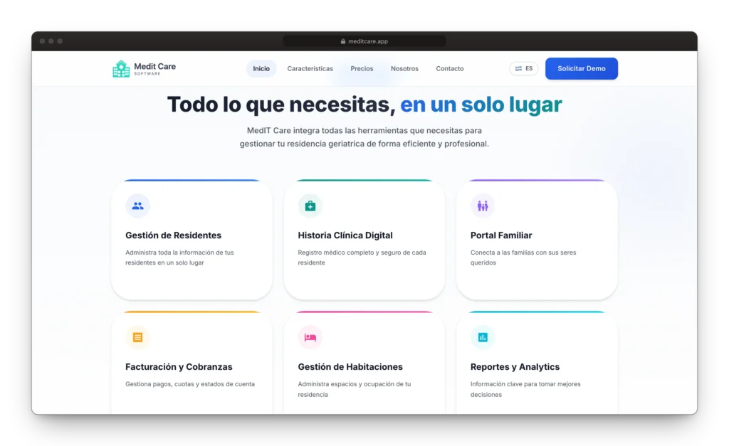 Gestión geriátrica hecha para cuidar