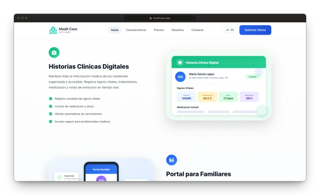 Gestión geriátrica hecha para cuidar