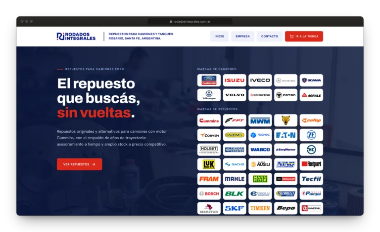 Desarrollo web Rodados Integrales 