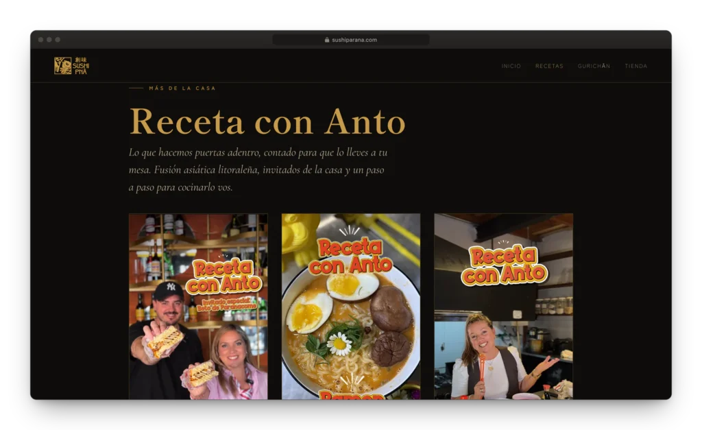Rediseño de ecosistema web para un grupo gastronómico