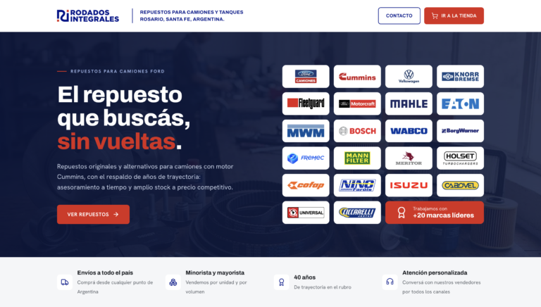 Desarrollo web Rodados Integrales 