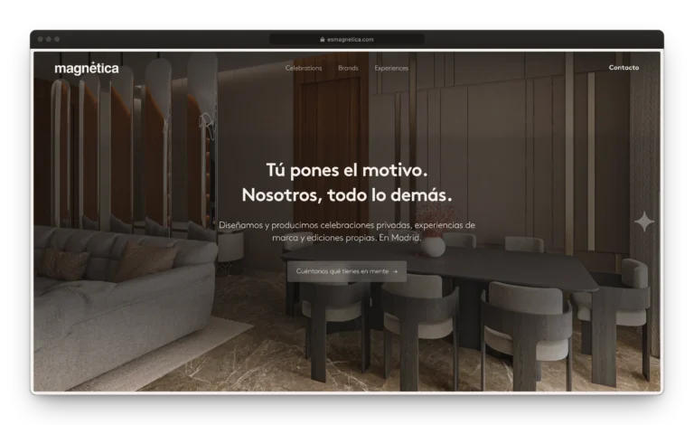Desarrollo web MAGNÉTICA