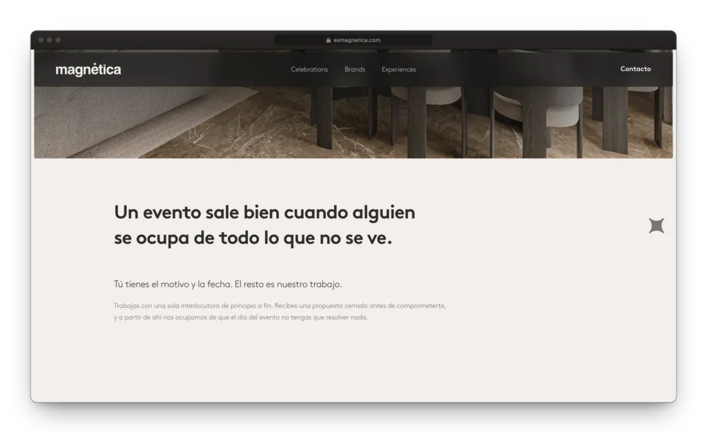 Desarrollo web MAGNÉTICA
