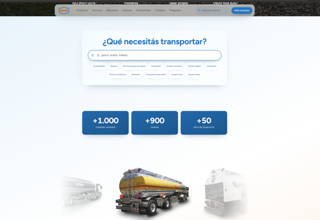 Desarrollo web INDECAR