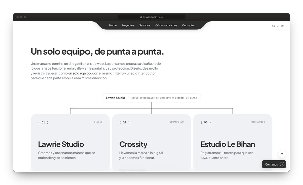 Lawrie Studio: un portfolio que se recorre por disciplina