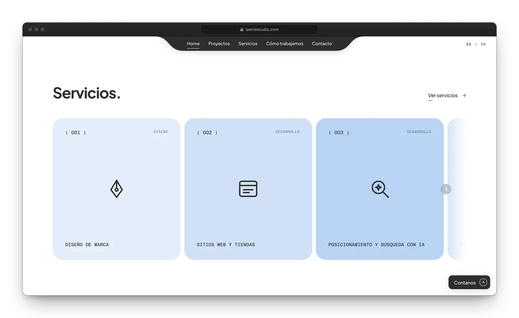 Lawrie Studio: un portfolio que se recorre por disciplina