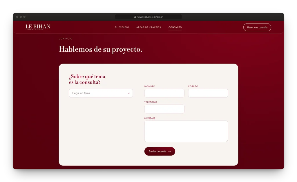 Estudio Le Bihan: derecho empresario, hoja por hoja